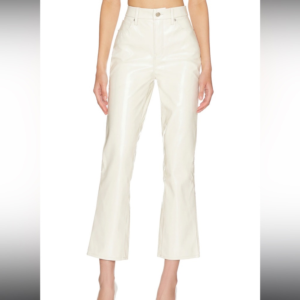 Good American GOOD CURVE STRAIGHT VINYL PANTS